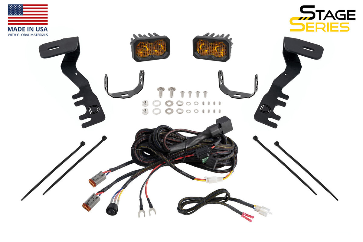 SS3 LED Ditch Light Kit for Toyota Tacoma/4Runner Sport White Combo