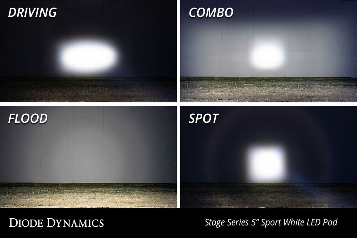 SS5 LED Pod Pro Yellow Spot (pair)