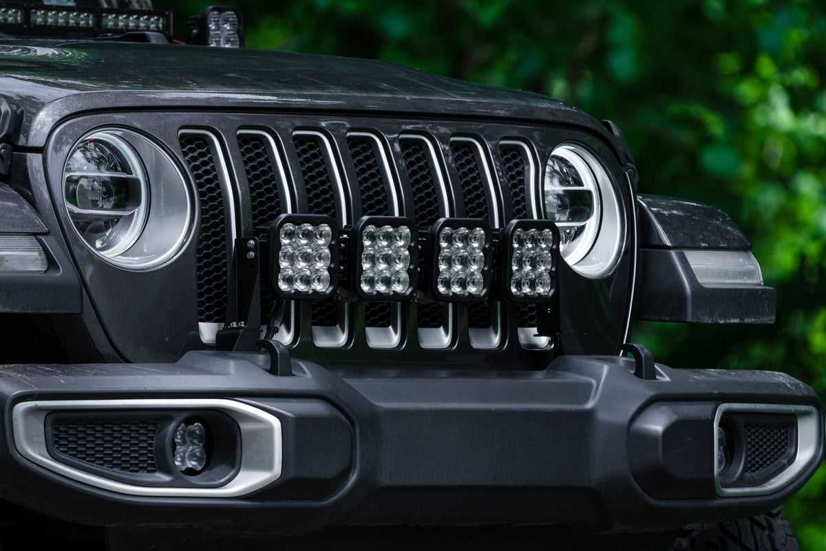 Stage Series Grille Bracket Kit for 2018+ Jeep Wrangler JL