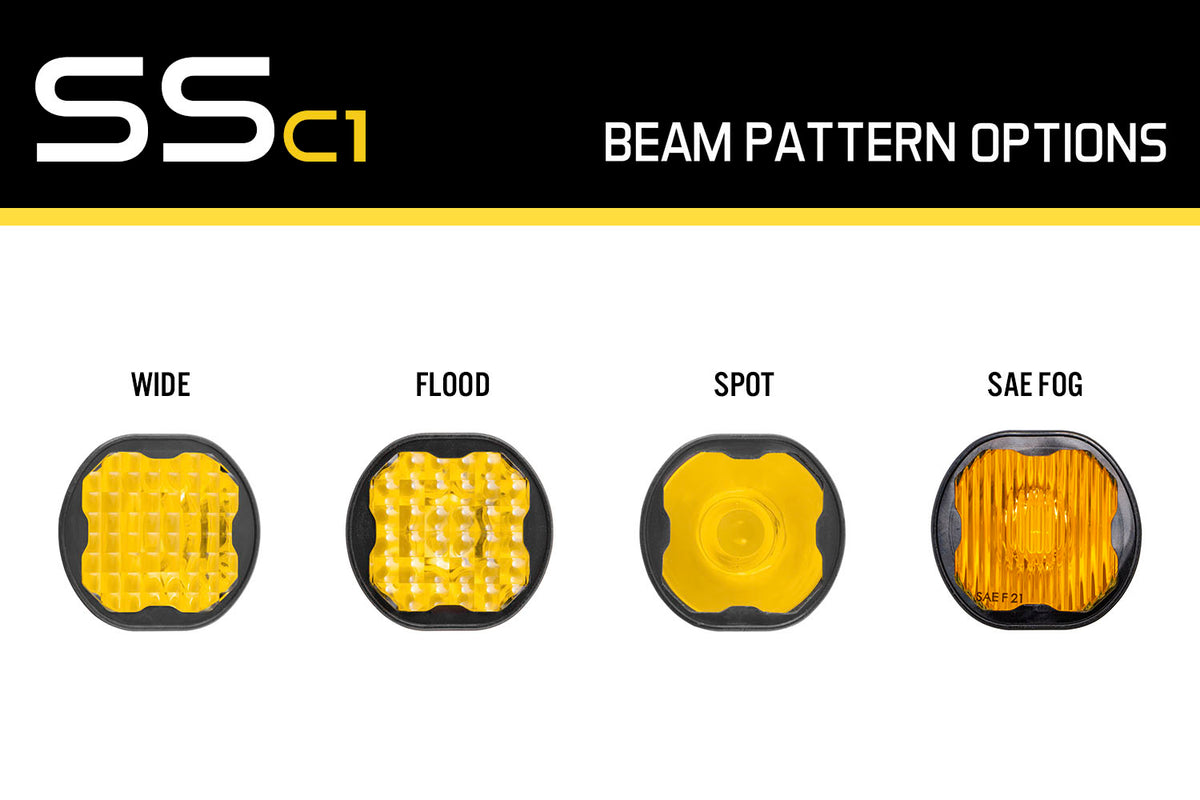 SSC1 Lens SAE Fog Yellow
