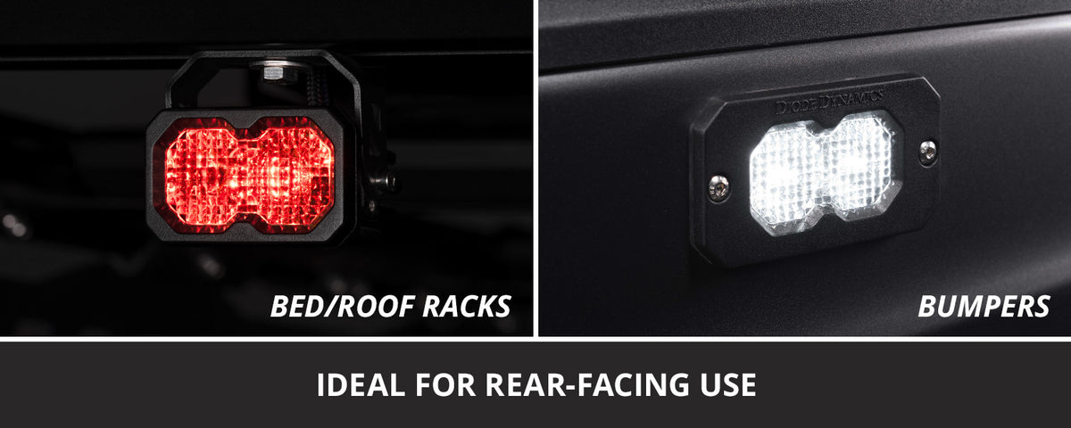 C2R White Flood Flush Mount LED Pod (pair)