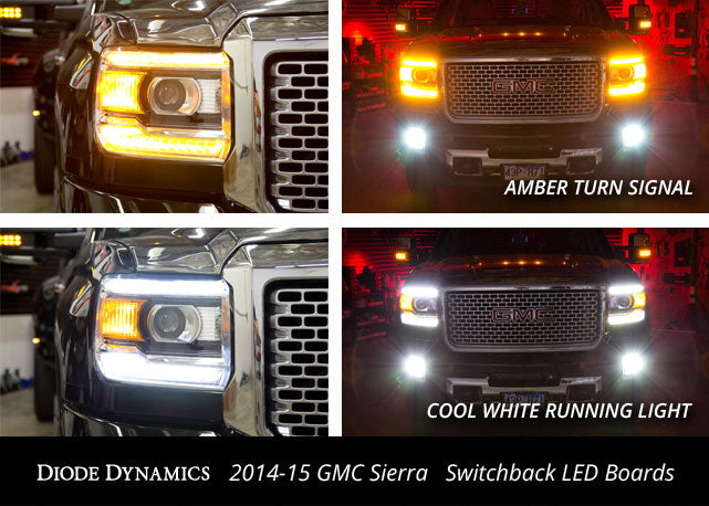 Switchback DRL LED Boards for 2014-2019 GMC Sierra