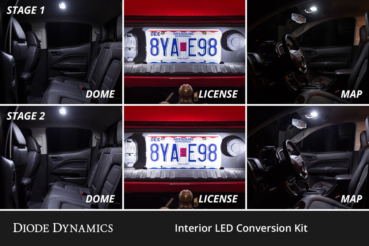 Interior LED Kit for 2004-2012 Chevrolet Colorado  Cool White Stage 1