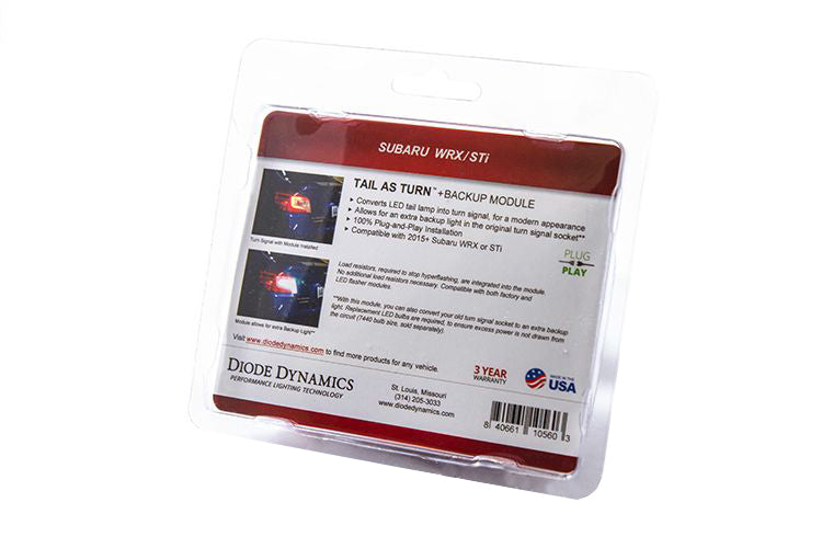 Tail as Turn® +Backup Module for 2015-2021 Subaru WRX / STi